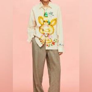 Zara x Harry Lambert "Cutie Chaos" printed shirt Sz M (oversized fit)